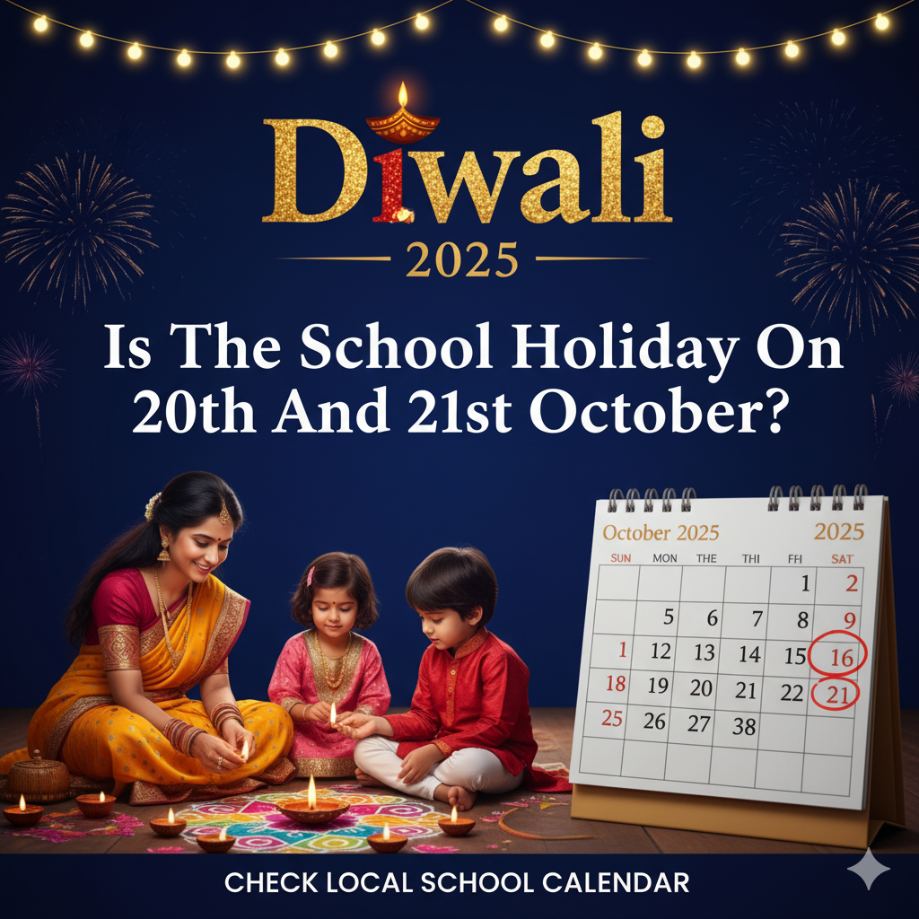 Diwali Holidays 2025: Check If Schools Are Closed on 20th & 21st October