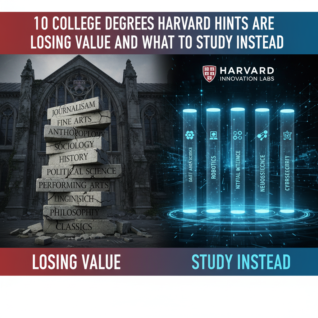 10 College Degrees Harvard Hints Are Losing Value and What To Study Instead