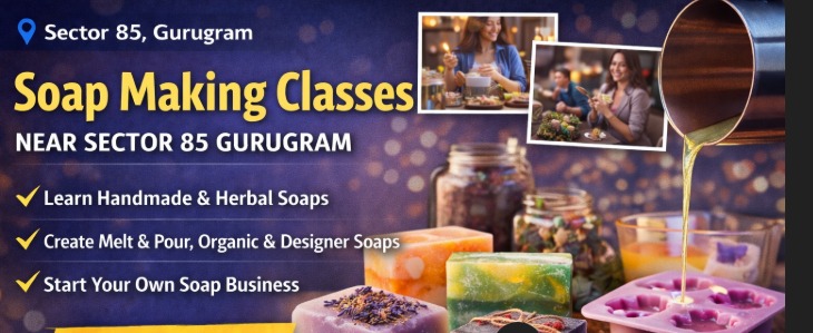Soap Making Classes Near Sector 85 Gurugram – Learn Handmade & Herbal Soap Craft