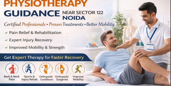 Physiotherapy Guidance (Certified Professionals Only) Near Sector 122 Noida – Complete Support for Pain Relief and Physical Recovery