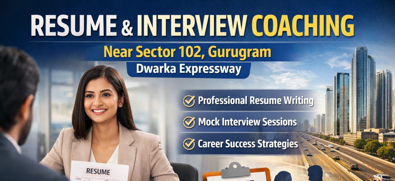Resume & Interview Coaching Near Sector 102 Gurugram (Dwarka Expressway) – Build Confidence, Crack Interviews, Get Hired
