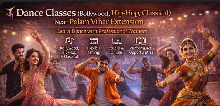 Dance Classes (Bollywood, Hip-Hop, Classical) Near Palam Vihar Extension – Learn Dance with Professional Trainers