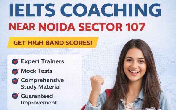 IELTS Coaching Near Noida Sector 107 – Expert Training for High Band Scores