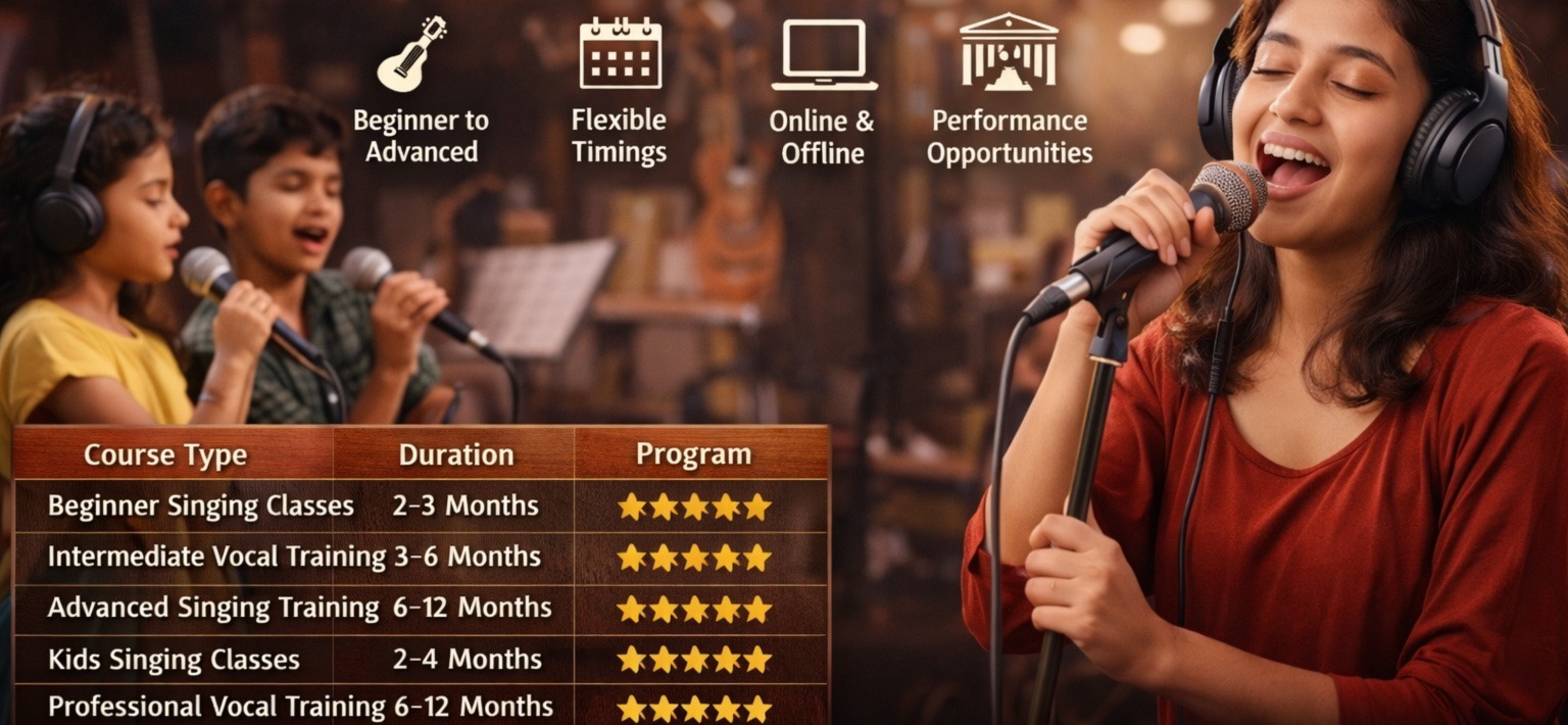 Singing / Vocal Training Near DLF Phase 2 – Professional Voice Training for All Age Groups