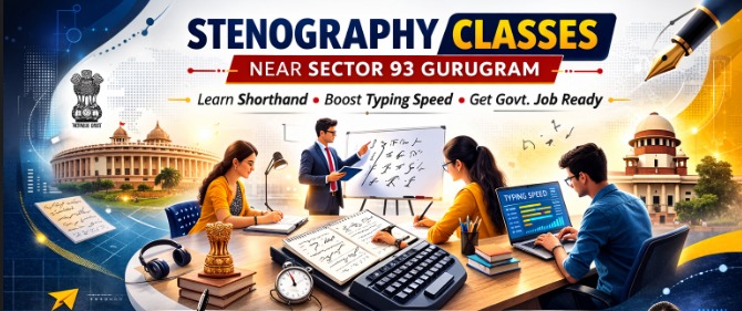 Stenography Classes Near Sector 93 Gurugram – Build Speed, Accuracy & Secure Government Career Opportunities